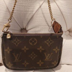 Authentic Louis Vuitton Mini Pochette Shoulder Bag
